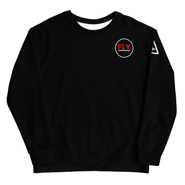 Around The World Unisex Black Sweatshirt