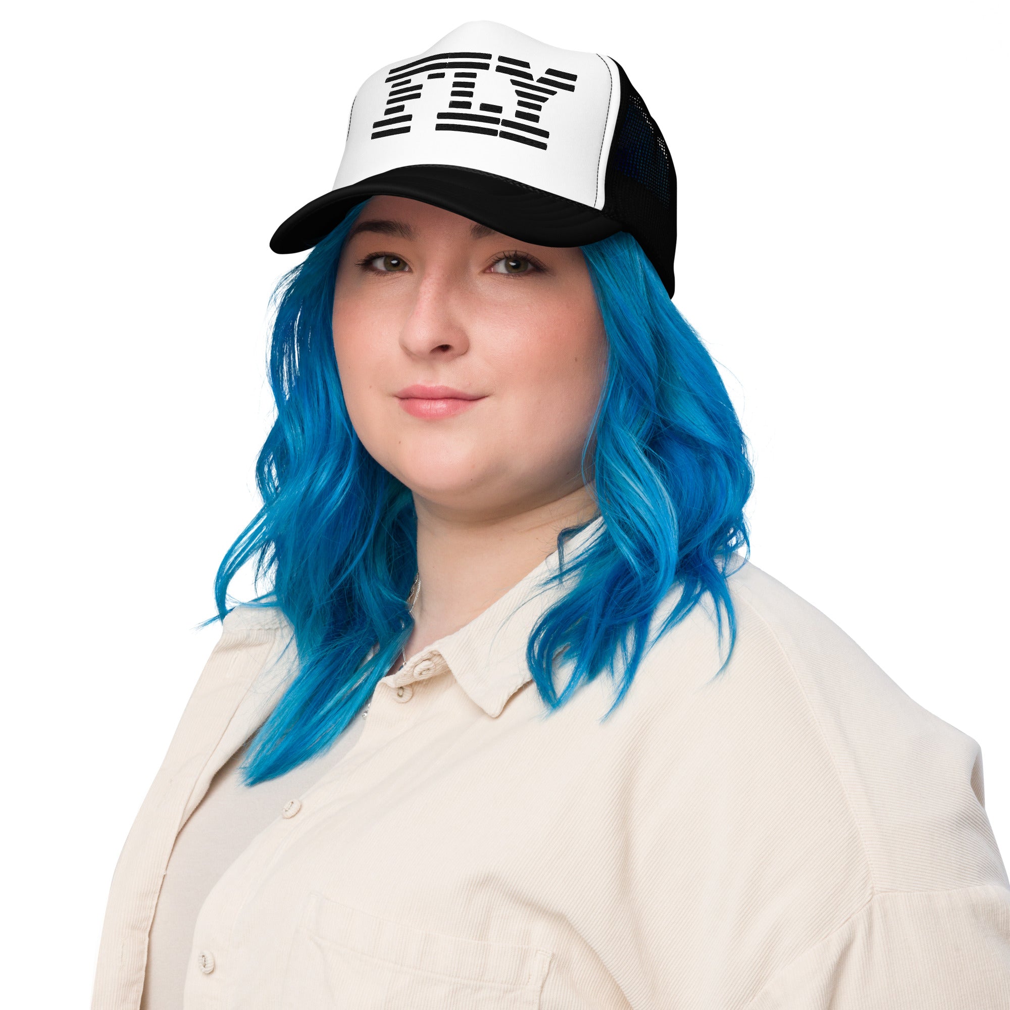 Black / White FLY Trucker Hat
