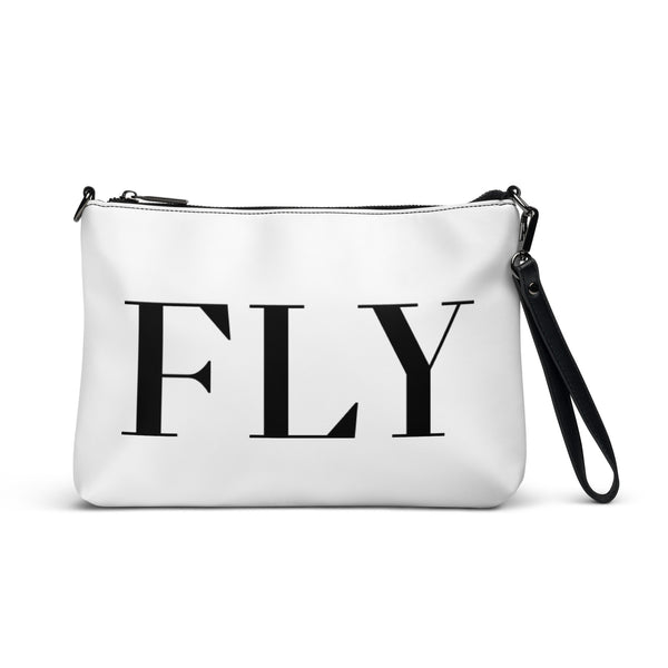 White / Black FLY INTERNATIONAL Crossbody Bag