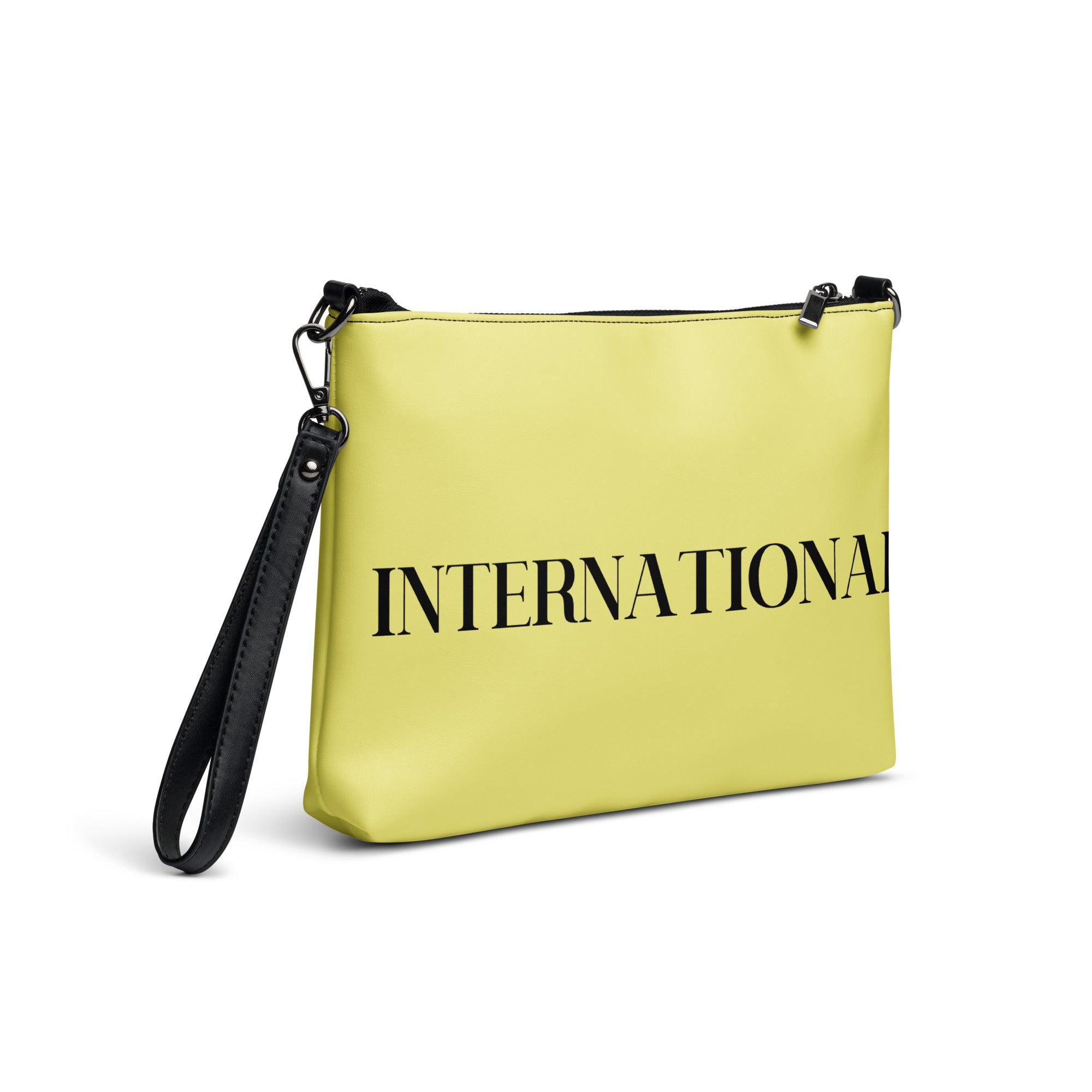 Black / Yellow Crossbody Bag