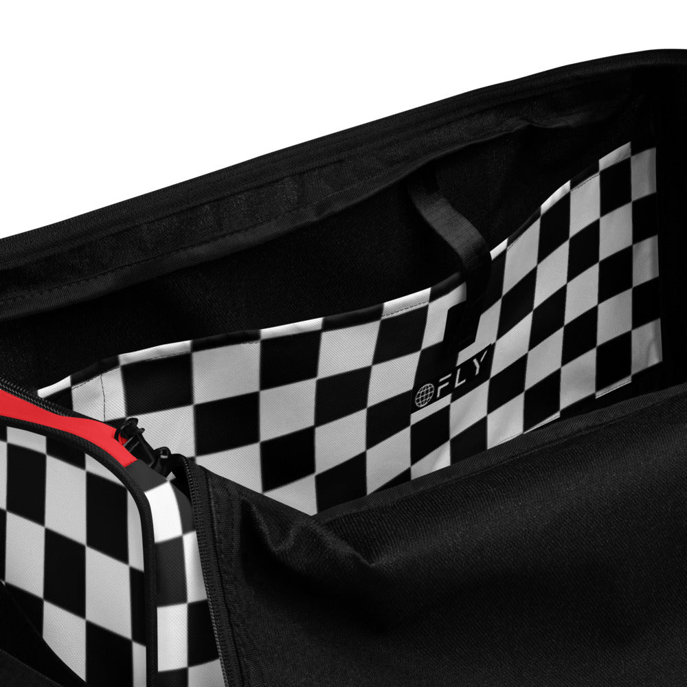 Checkered Red Duffle bag