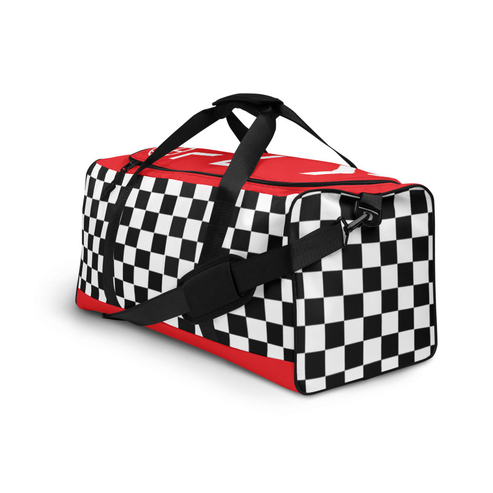 Checkered Red Duffle bag