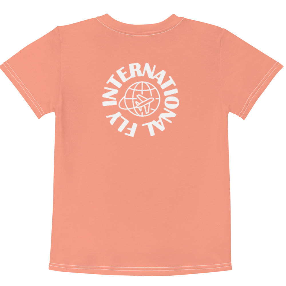 Peach / White Label Kids Crew Neck T-Shirt