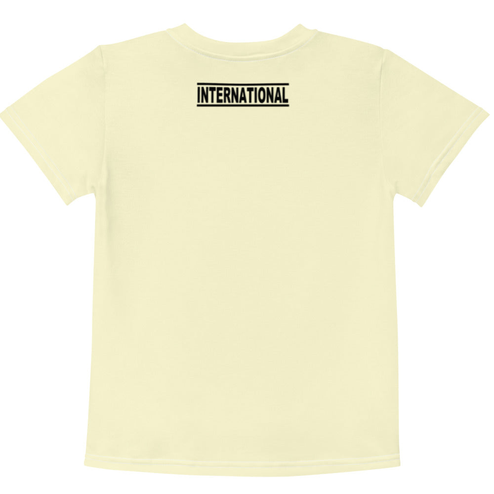 Meringue Yellow FLY Kids Crew Neck T-Shirt