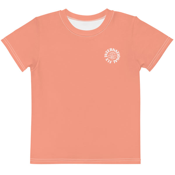 Peach / White Label Kids Crew Neck T-Shirt