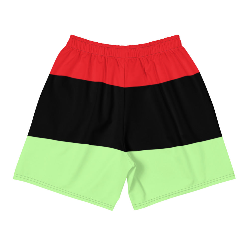 Red / Black / Green Men's Athletic Shorts