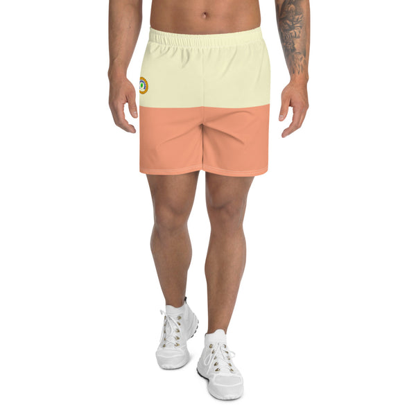 Canteloupe / Meringue Men's Athletic Long Shorts