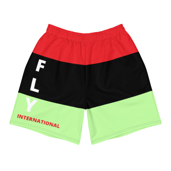 Red / Black / Green Men's Athletic Shorts