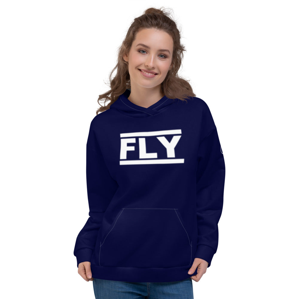 Navy Blue FLY Unisex Hoodie