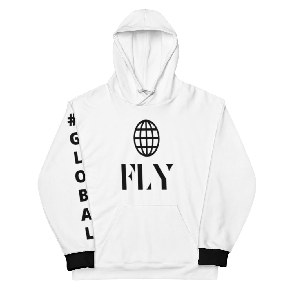 Global BLK / WHT Unisex Hoodie