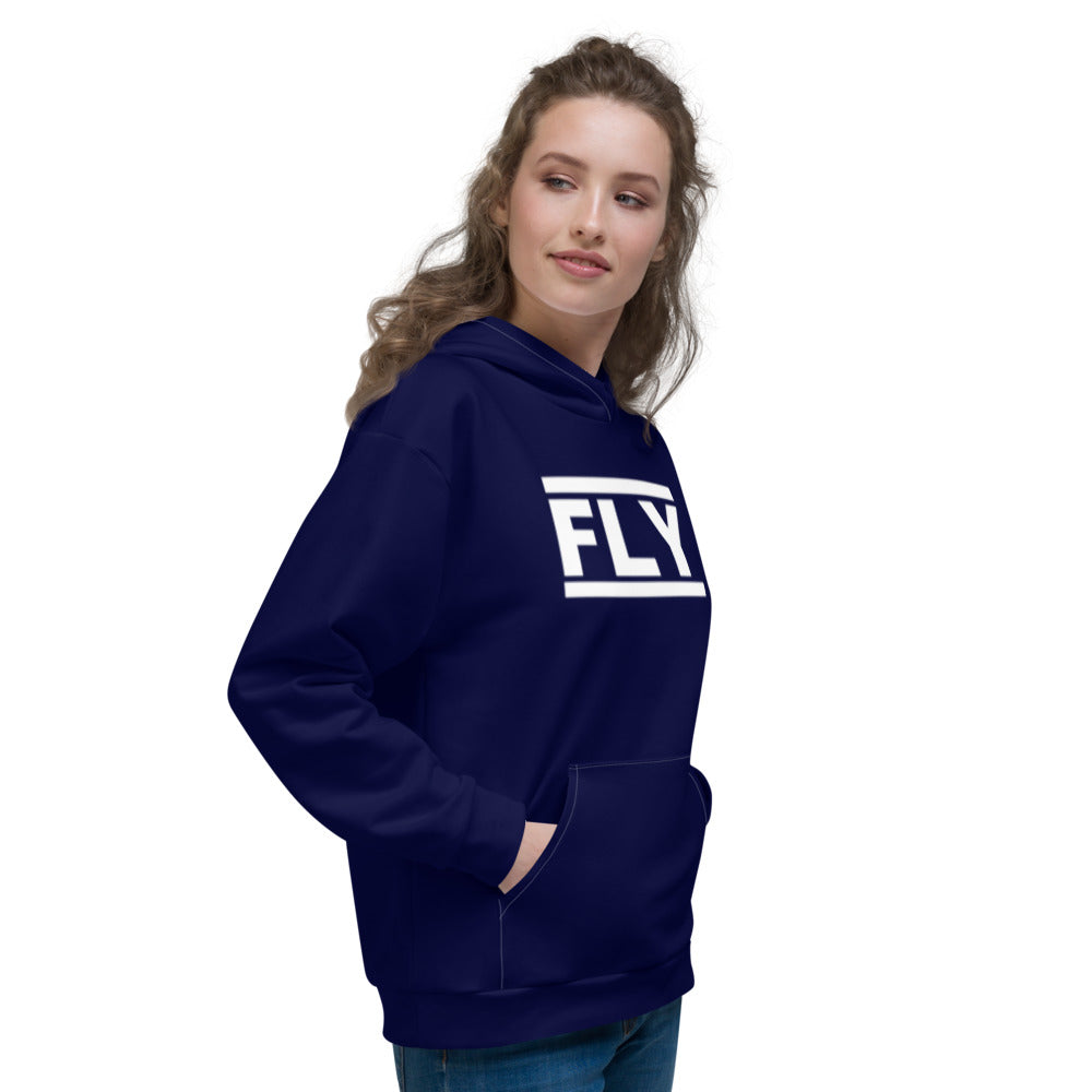 Navy Blue FLY Unisex Hoodie