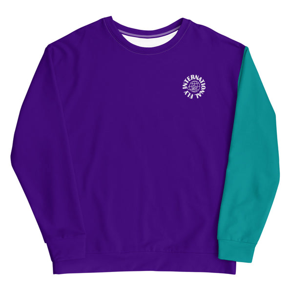 Purple / Turquoise Unisex Sweatshirt