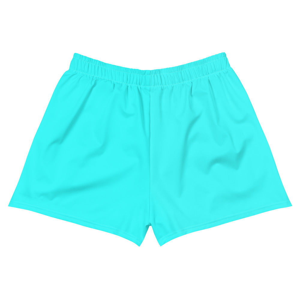 Neon Teal Women's Athletic Shorts