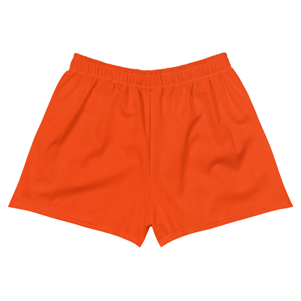 Neon Orange Women's Athletic Shorts