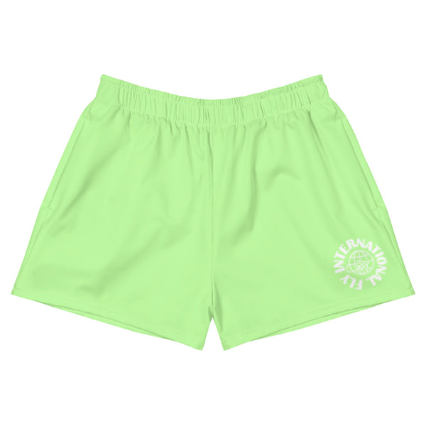 Neon Green Women's Athletic Shorts