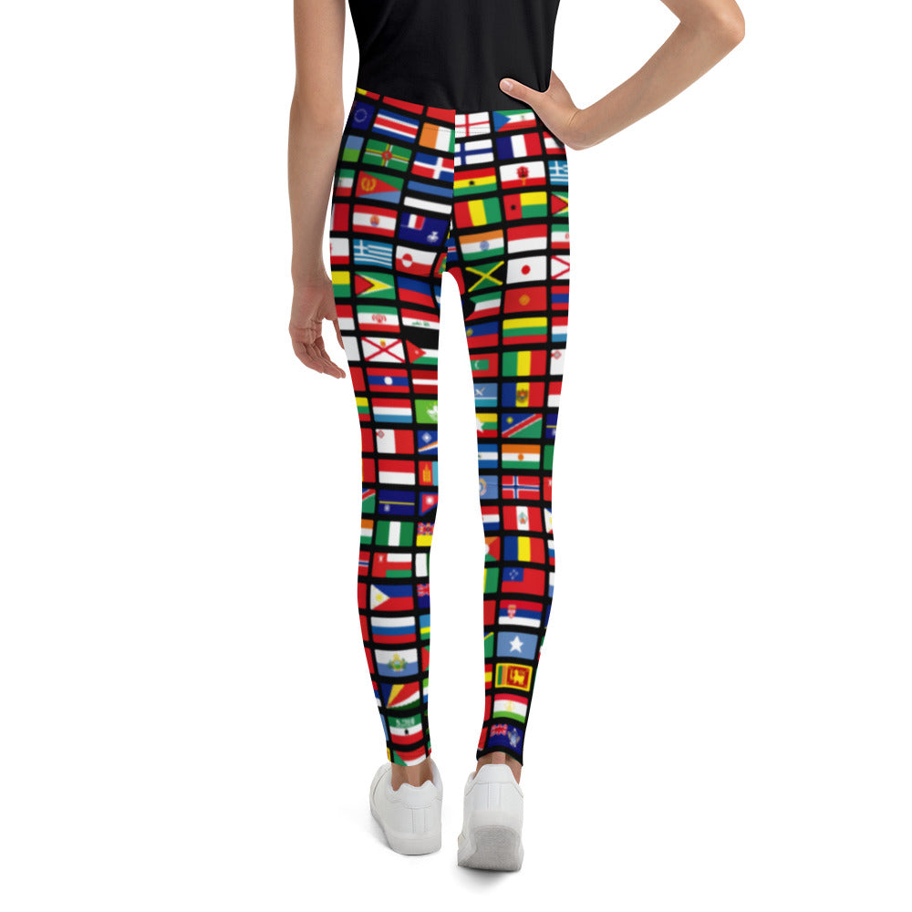 Fly International World Flag Youth Leggings
