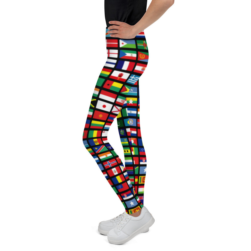 Fly International World Flag Youth Leggings