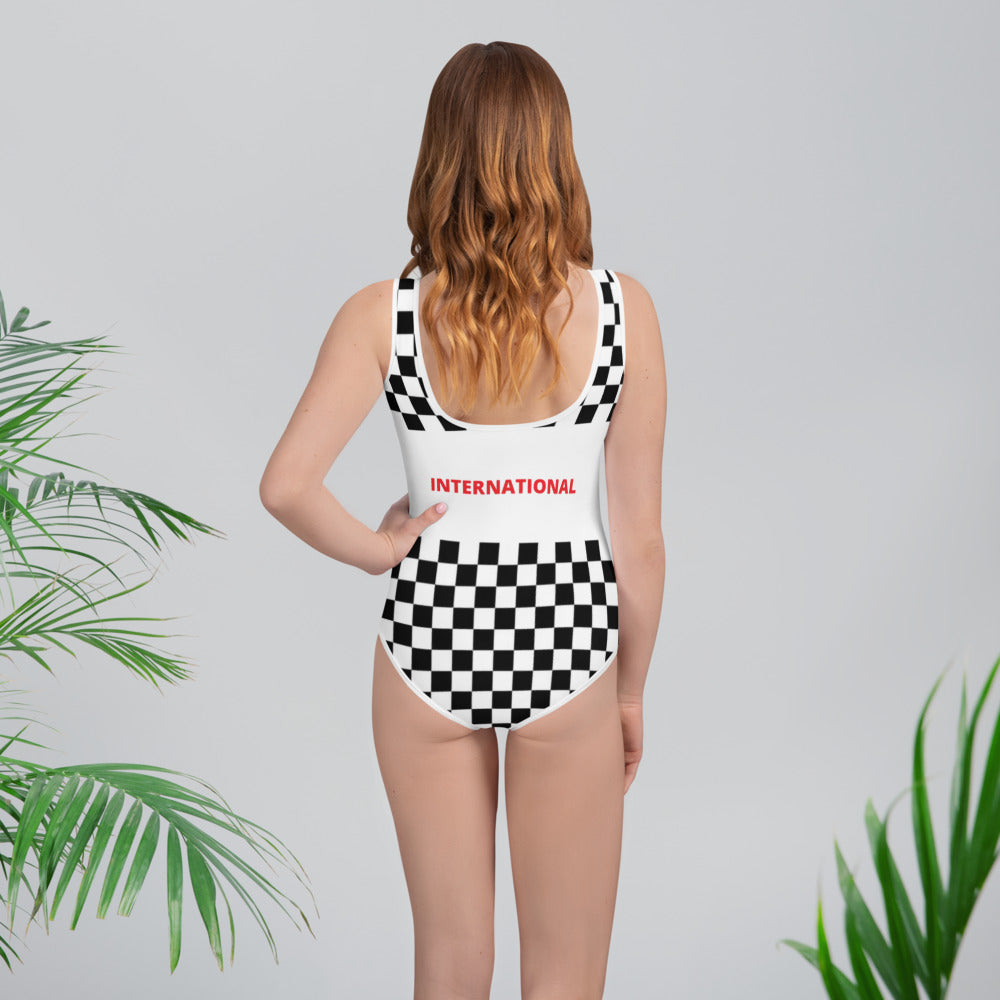 Checkered Youth Swimsuit