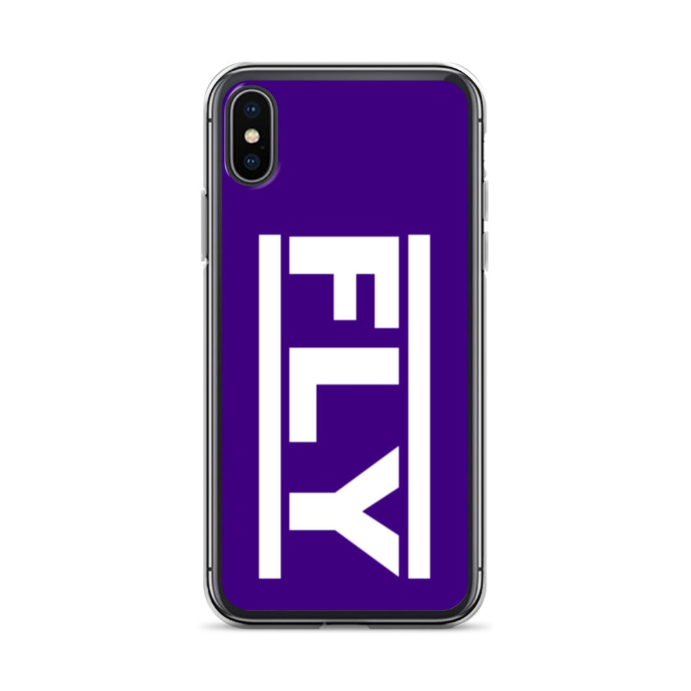 Purple FLY iPhone Case