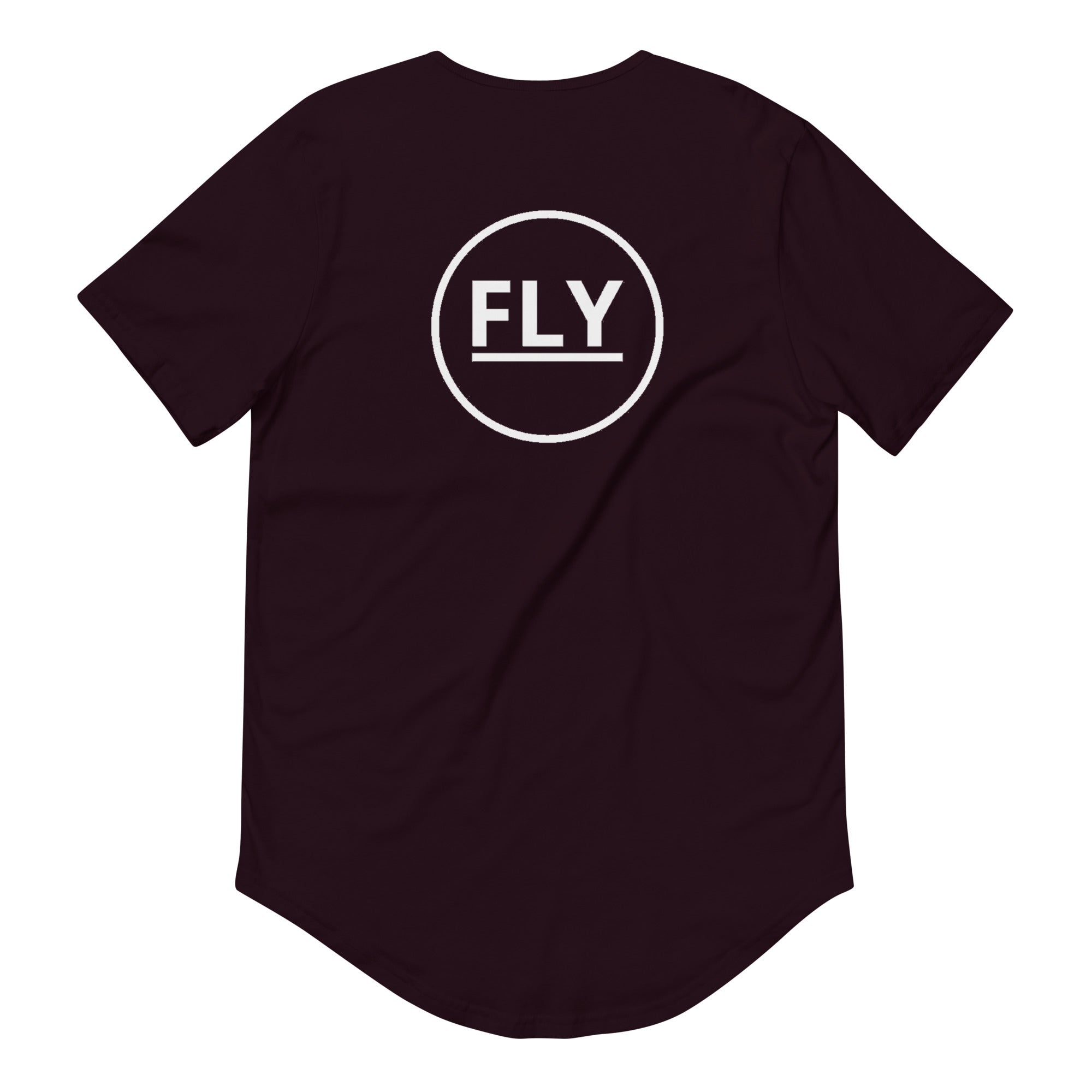 FLY Logo Men's Curved Hem T-Shirt