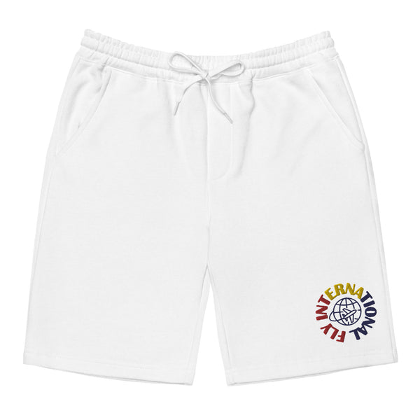 Tri Color Logo Unisex fleece shorts
