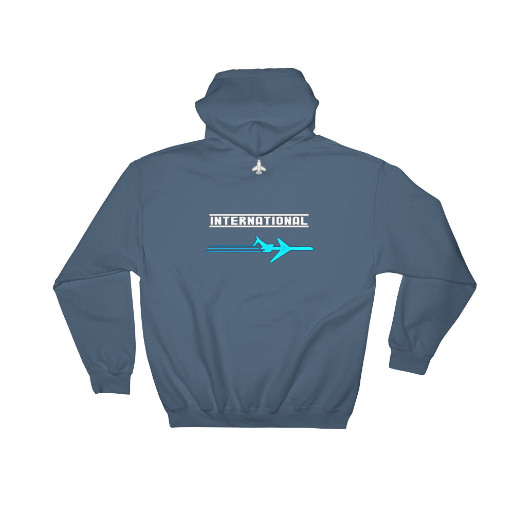 Fly International Teal and Black Hooded Sweatshirt
