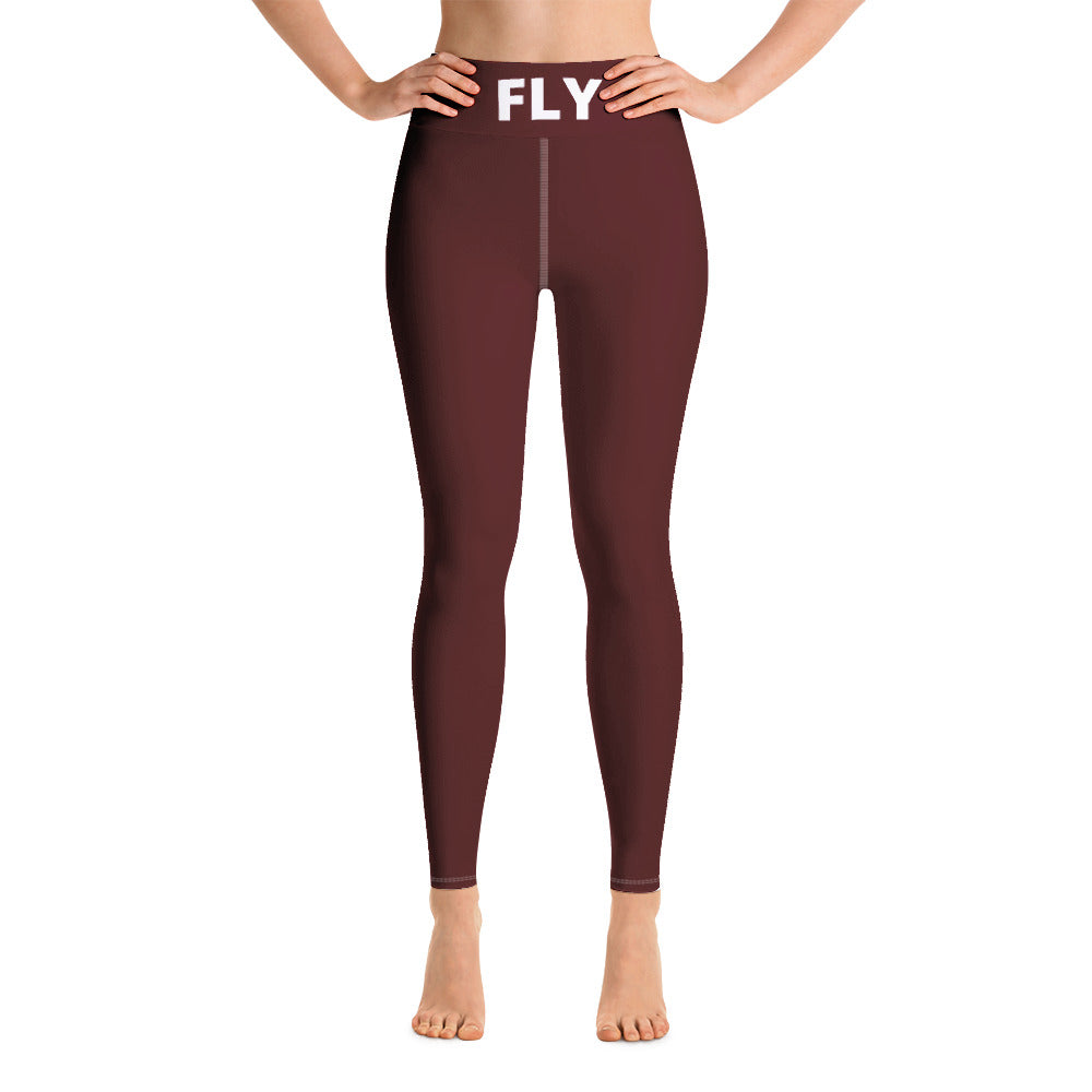 Maroon Yoga Leggings