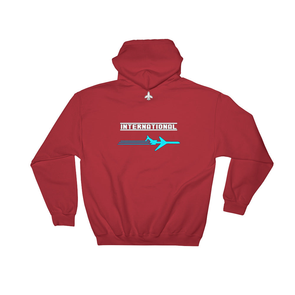 Fly International Teal and Black Hooded Sweatshirt