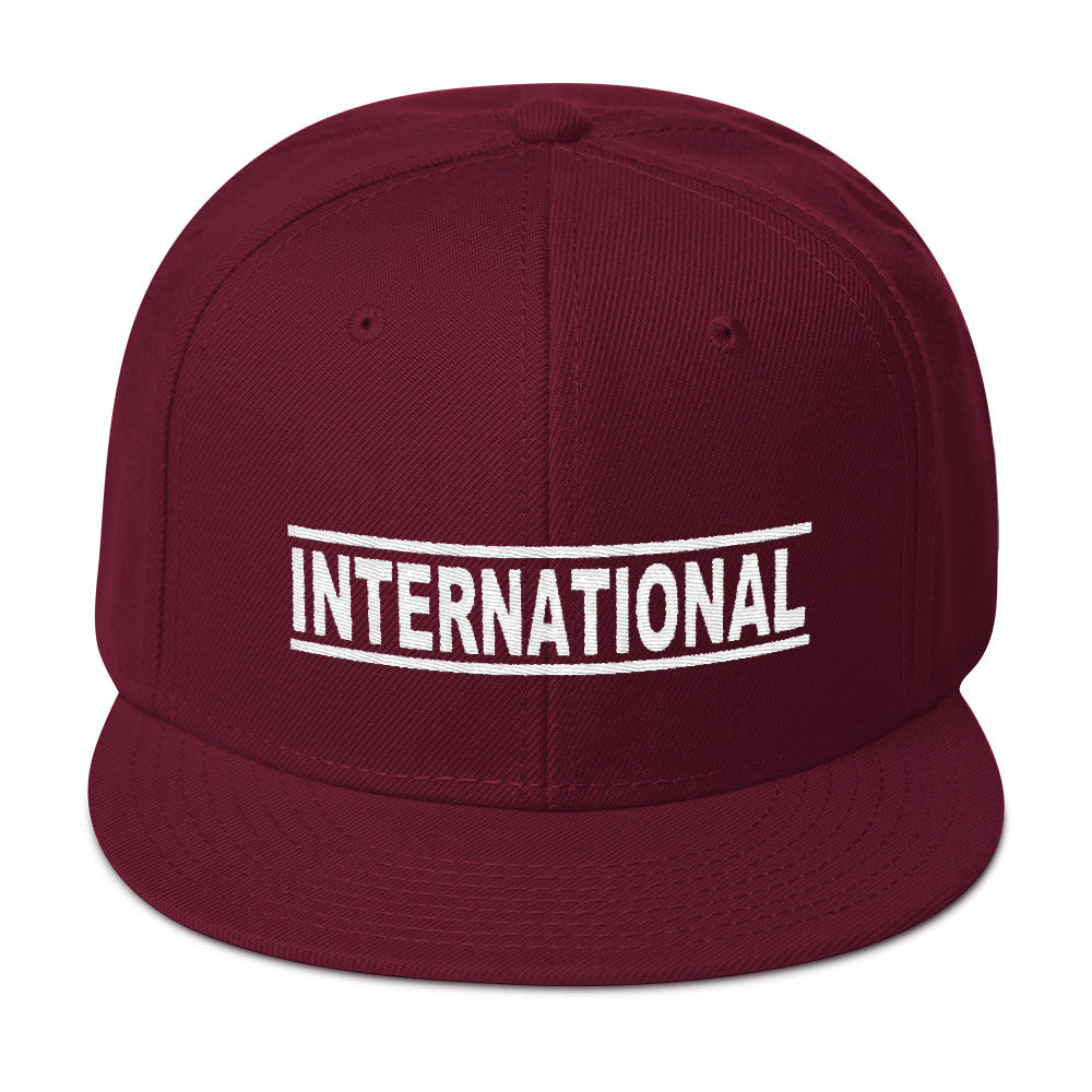 International Snap back Hat