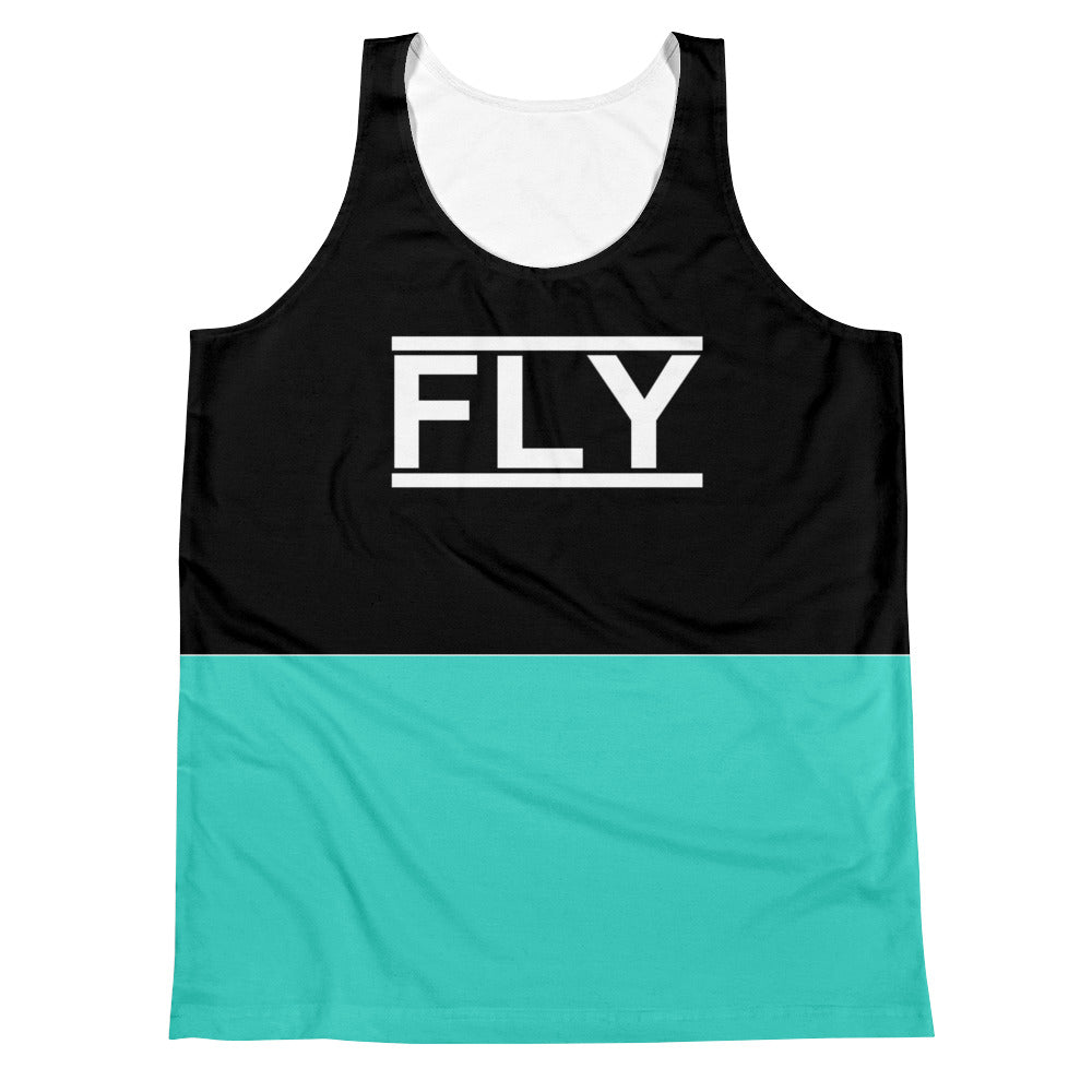 Turquoise / Black / FLY Unisex Tank Top