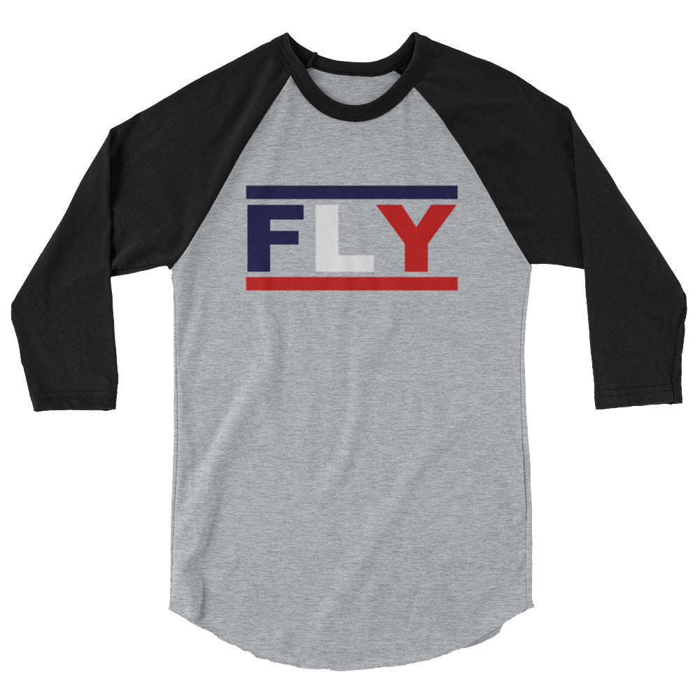 Fly 3/4 sleeve raglan shirt
