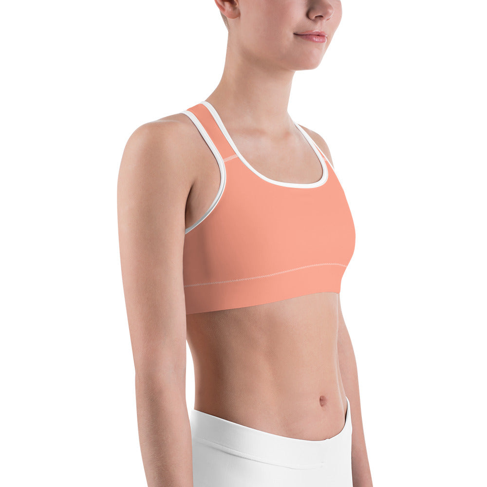 Peach Sports Bra