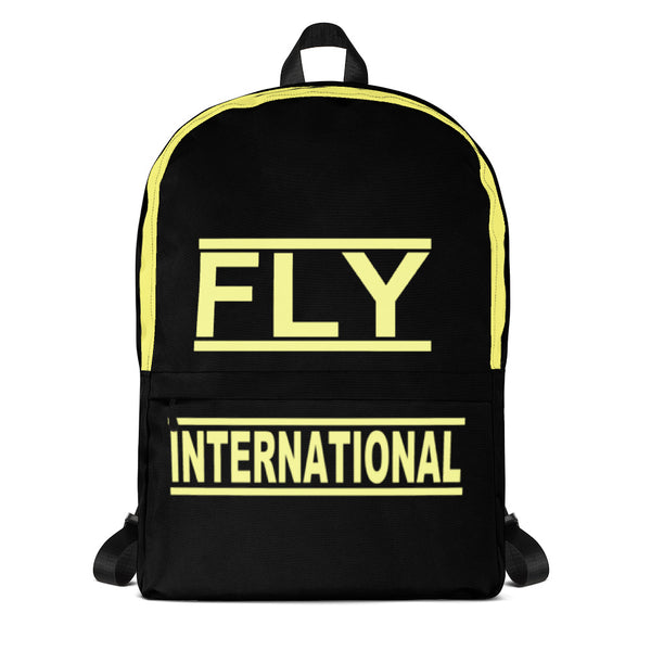 Black And Yellow Fly International Backpack