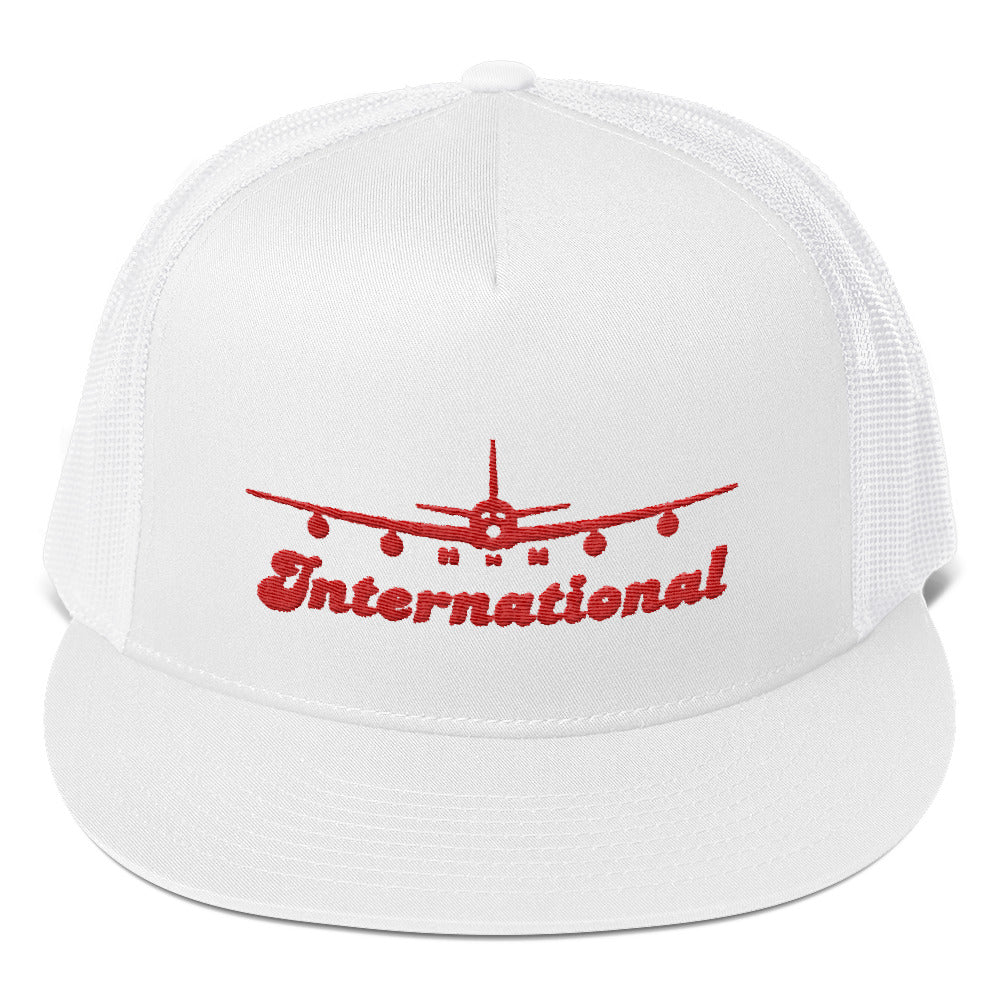 International Red Ink Trucker Cap