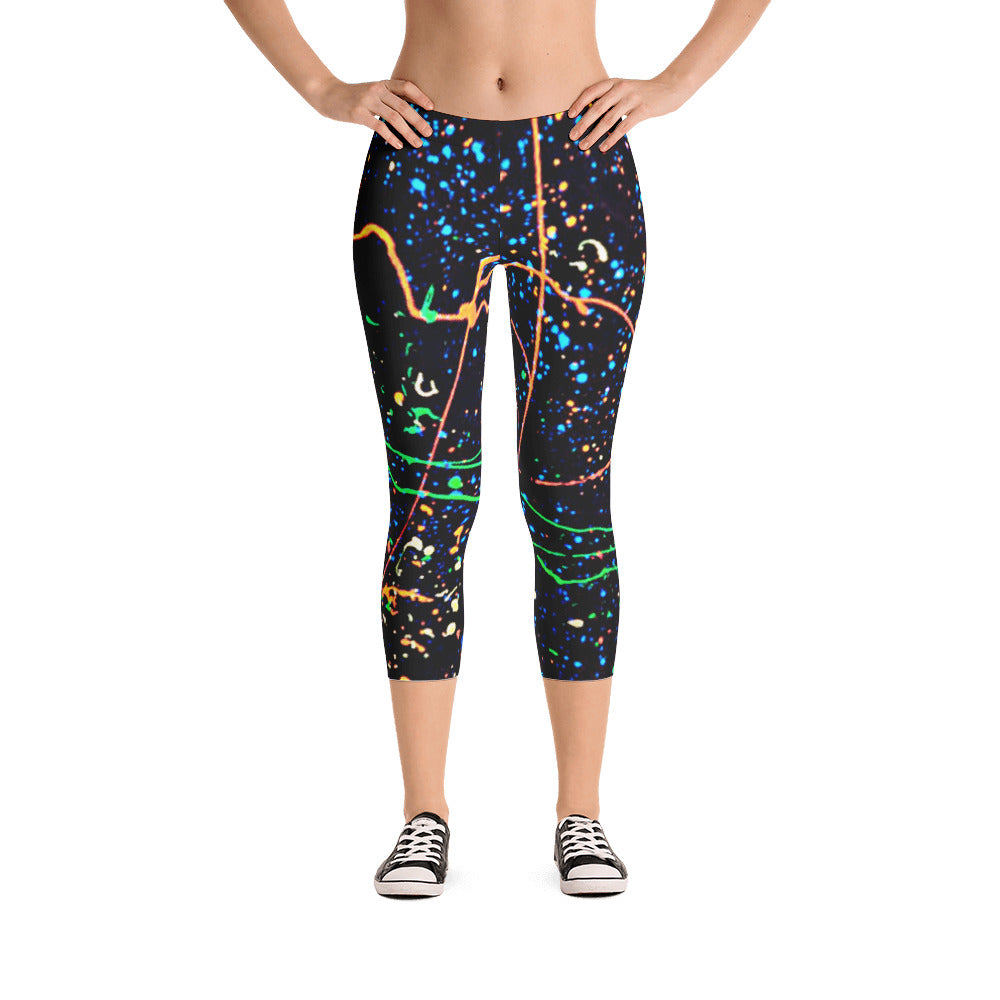 Splatter Capri Leggings
