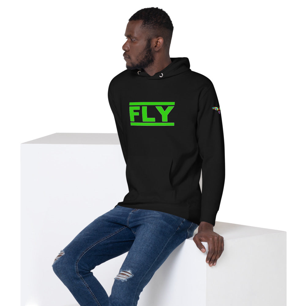 Lime Green FLY Unisex Hoodie