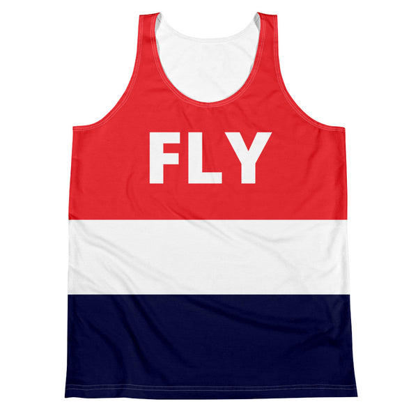 FLY Red Top Unisex Tank Top