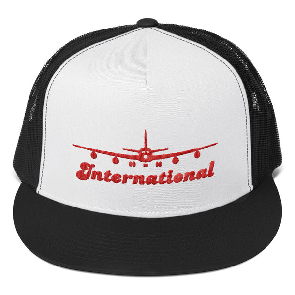 International Red Ink Trucker Cap