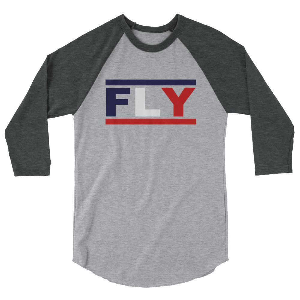 Fly 3/4 sleeve raglan shirt