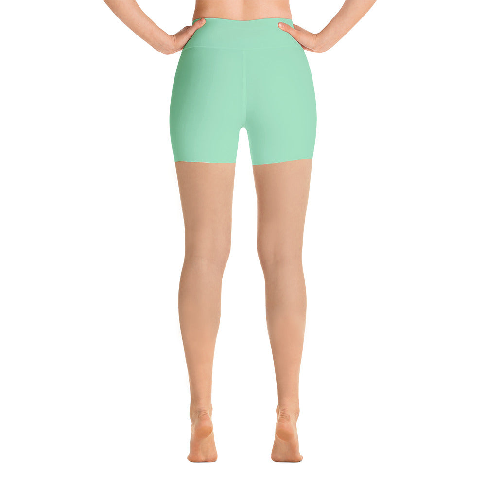 Sea Green Yoga Shorts