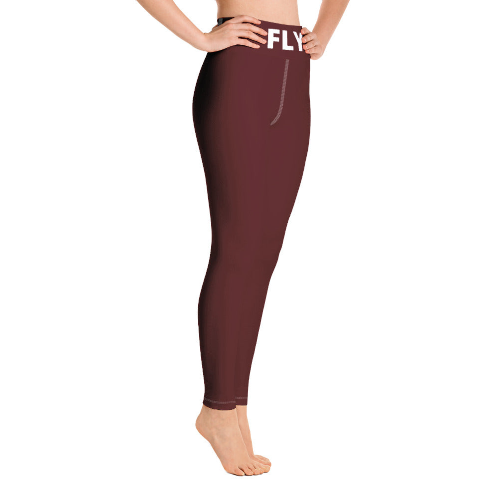 Maroon Yoga Leggings