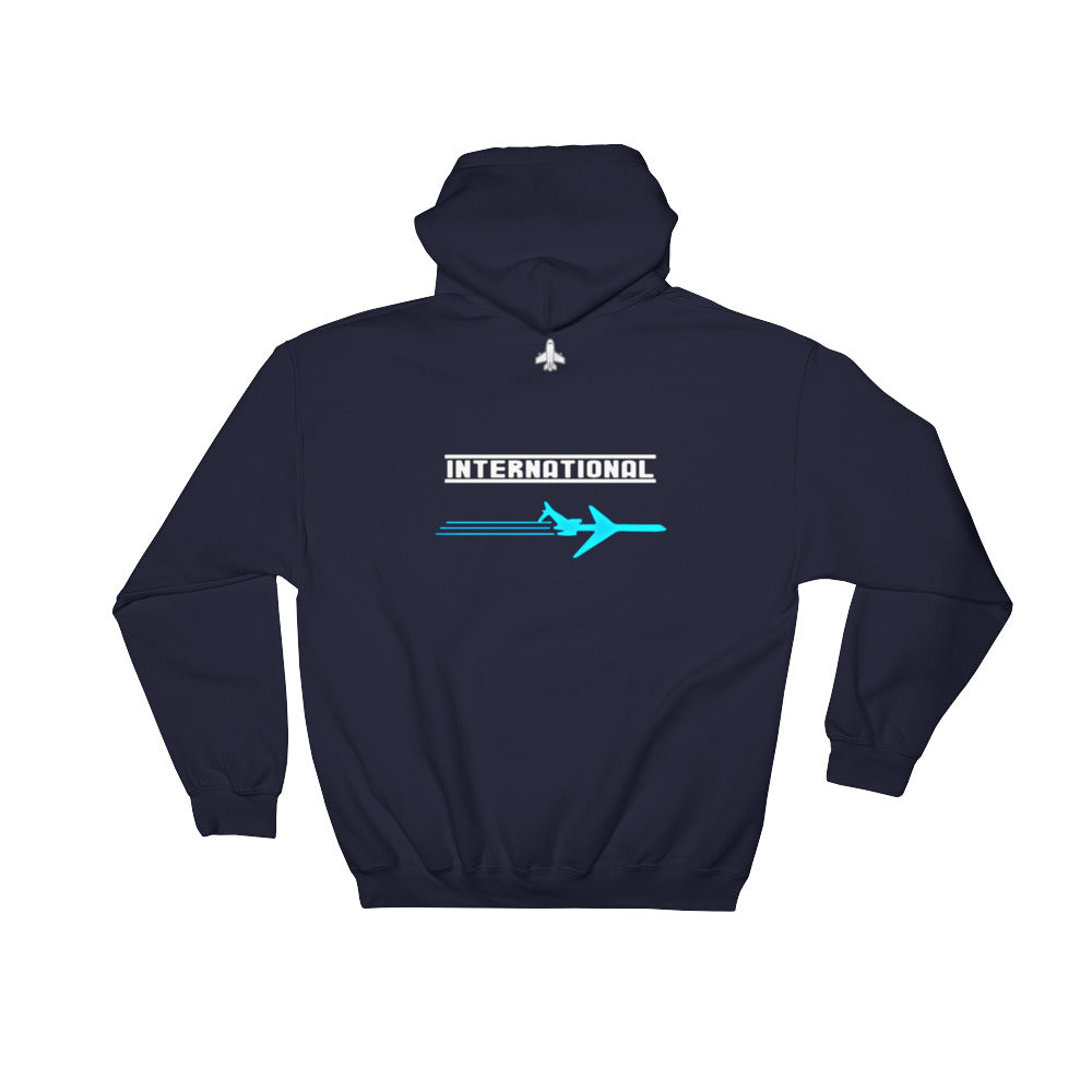 Fly International Teal and Black Hooded Sweatshirt