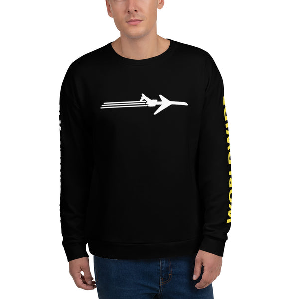FLY INTERNATIONAL- White Jet Unisex Sweatshirt