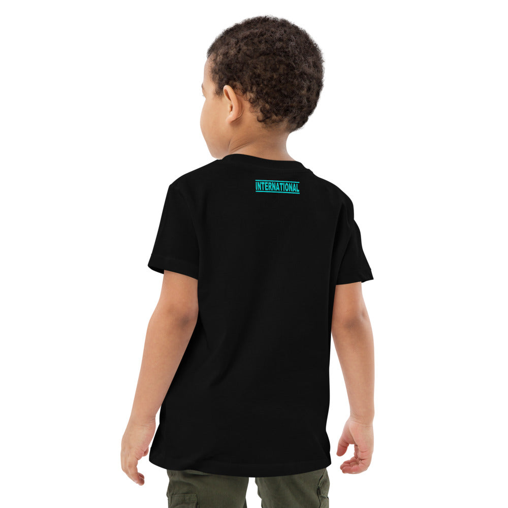Turquoise Unisex Organic cotton Kids T-Shirt
