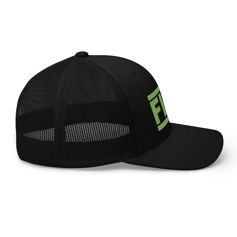 Lime Green Logo Trucker Cap