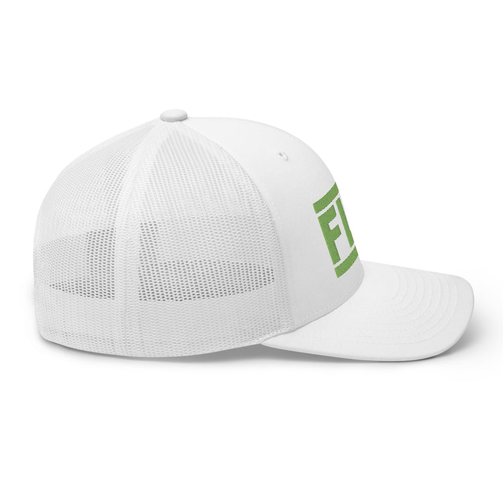 Lime Green Logo Trucker Cap