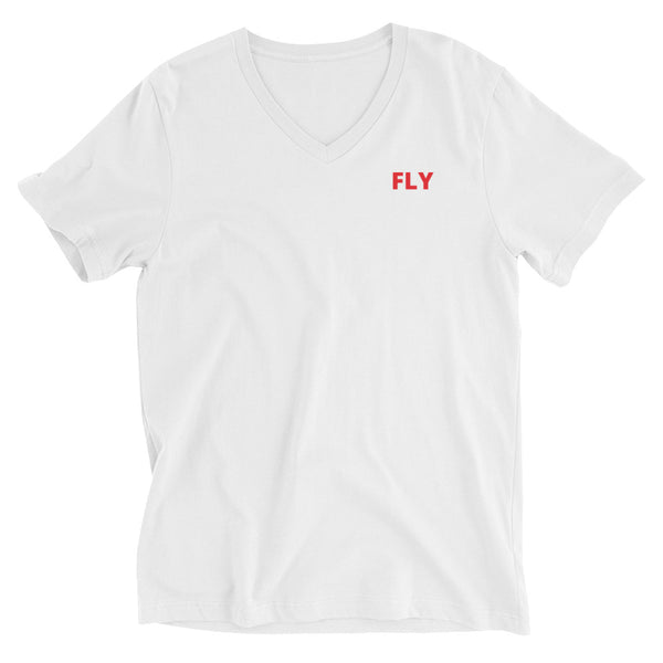 Red Label FLY Unisex Short Sleeve V-Neck T-Shirt