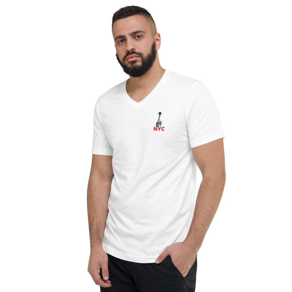 NYC Unisex Short Sleeve V-Neck T-Shirt