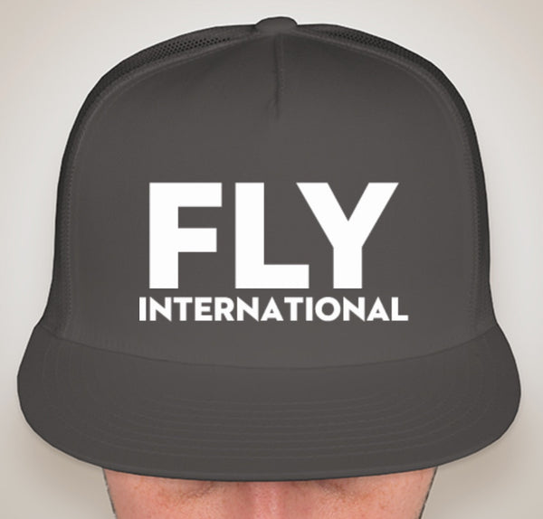Fly International Classic Trucker Hat — Charcoal
