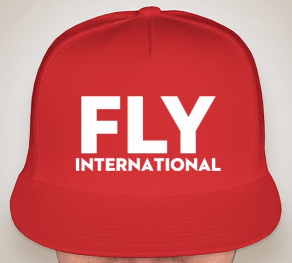 Fly International Classic Trucker Hat — Red